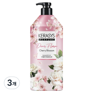 케라시스 디어플로라 샴푸 체리블라썸, 1.5L, 3개