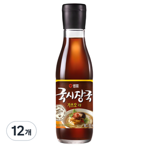 샘표 국시장국 가쓰오국물, 350ml, 12개
