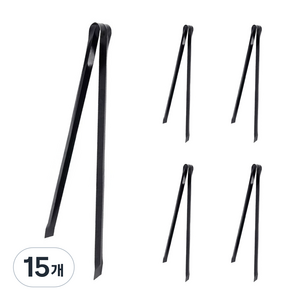 월드크린 숯집게 60cm, 검정, 15개