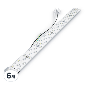 번개표 LED 램프 모듈 자석 30W 대체용 FPL 55W, 주광색, 6개