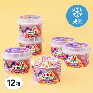 미니멜츠 레인보우아이스 구슬아이스크림 (냉동), 50g, 6개입, 2개