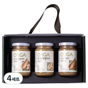 올가홀푸드 유기농 넛스프레드 220g 3종 선물세트, 4세트