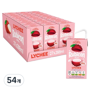 rubicon 리치 열대과일주스, 288ml, 54개