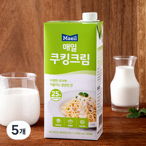 매일유업 매일 쿠킹크림, 5개, 1L