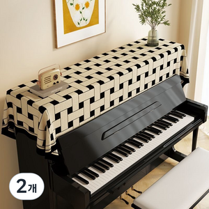 블루코지 피아노 건반 키보드 커버 28 x 180 cm, Style 03, 2개