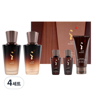 다나한 포맨 율현 2종 세트, 스킨 140ml + 30ml + 로션 140ml + 30ml + 클렌징폼 80ml, 4세트