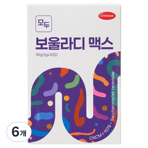 케어사이드 반려동물 모두 보울라디 맥스 효모형 프로바이오틱스 30p, 6개, 장건강/유산균, 60g