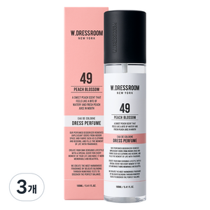 더블유드레스룸 드레스퍼퓸, 피치블러썸, 160ml, 3개