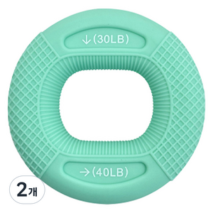 루아즈 듀얼형 실리콘 악력기 15~20kg, 민트, 2개