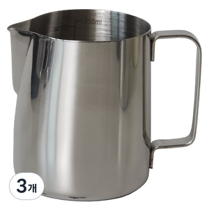 빈플랜트 스팀피쳐 밀크저그 900ml, 실버, 3개