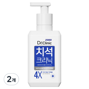 2080 닥터크리닉 엑스퍼트 펌핑 치석치약, 285g, 2개