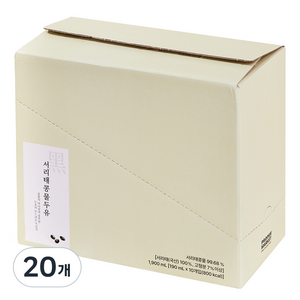 프로퍼마켓 서리태 콩물두유, 190ml, 20개