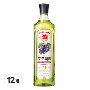 해표 포도씨유, 900ml, 12개