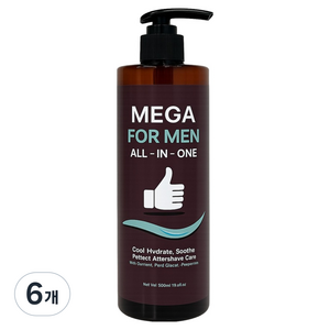 시크릿플랜트 메가 포 맨 올인원, 6개, 500ml