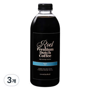 로엘 콜드브루 원액 케냐 더치커피, 1L, 1개입, 3개