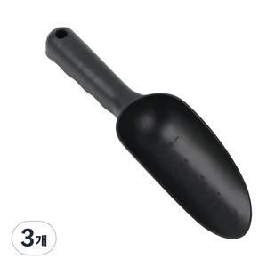 원더웨어 경량 눈금자 미니 모종삽 블랙, 3개