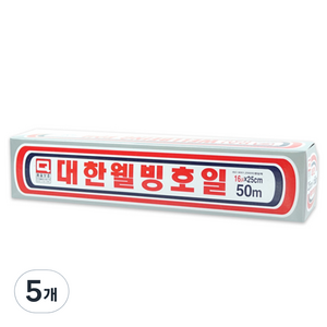 대한웰빙은박접시 호일 25cm x 50m, 5개