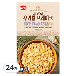 씨알로 우리쌀프레이크 시리얼, 24개, 490g