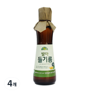 오가닉스토리 발아 들기름, 300ml, 4개