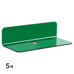 하이앤드라이 전선정리 못없이 붙이는 부착형 5color 무타공 아크릴 벽선반 ab 920101, 그린, 5개