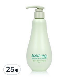 보습 베이비 샴푸 앤 바디워시, 245ml, 25개