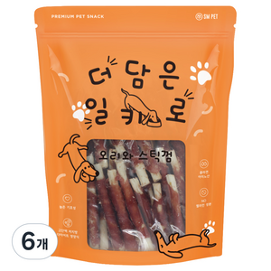 SMPET 더담은 일키로 수제 건조간식, 오리와스틱껌, 1kg, 6개