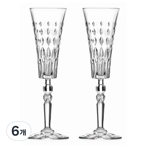 RCR 마릴린 샴페인잔, 6개, 170ml