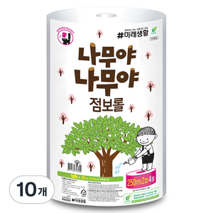 나무야나무야 2겹 점보롤, 250m, 10개, 4롤