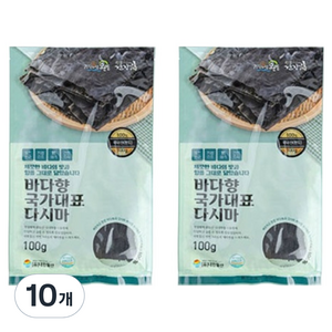 완도건강해 완도산 건다시마, 100g, 10개