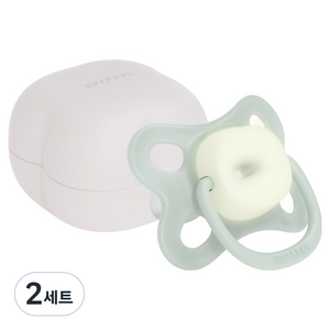 모윰 소프트 윙 쪽쪽이 + 전용케이스 세트, 2단계, 미드나잇 세이지, 2세트