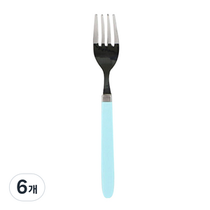 네이처안 알록달록 키즈포크, 스카이블루, 단품, 6개