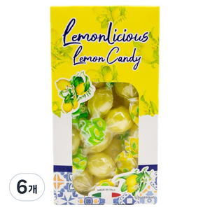 라이킹 레몬리셔스 레몬캔디, 125g, 6개