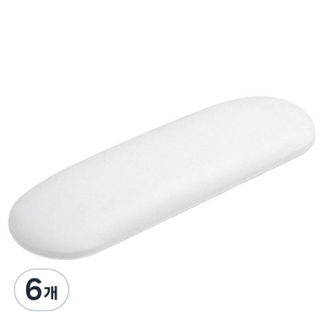 쉐어몰 네일샵 전용 네일매트 타원형 손목대, 6개, 화이트