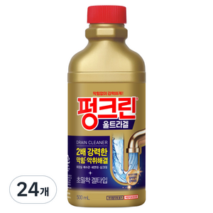 펑크린 울트라겔 배수관 세정제, 500ml, 24개