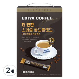 이디야 더 진한 스페셜 골드블렌드 커피믹스, 12g, 2개, 100개입