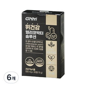자연의품격 위건강 헬리코박터 솔루션 15g, 30정, 6개