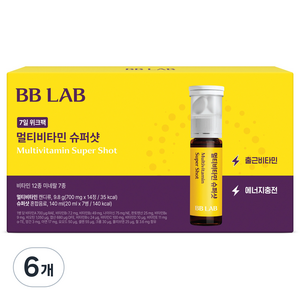 비비랩 멀티비타민 슈퍼샷 7일 위크팩, 6개, 7회분