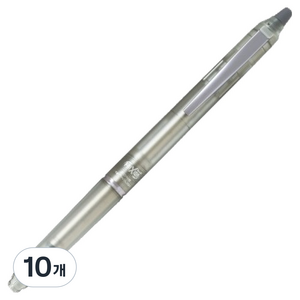 파이롯트 프릭션 볼 노크 존 볼펜 0.5mm, 뉴트럴 클리어, 10개