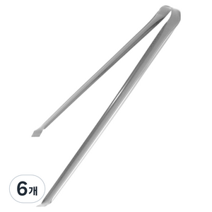 월드크린 숯집게 45cm, 백색, 6개