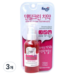 포비스 덴탈 크린 치약, 100ml, 1개입, 3개