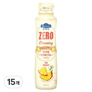 폰타나 저당 저칼로리 무지방 파인애플 드레싱, 230g, 15개