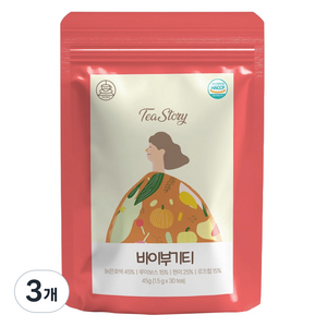 티스토리 호박 루이보스차 바이부기티 티백, 1.5g, 3개, 30개입