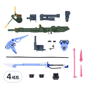 건담 반다이 건프라 02 런처 스트라이커 + 소드 스트라이커 파츠 세트, 4세트