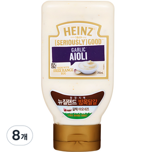 하인즈 굿 갈릭 아이올리 마요네즈, 295ml, 8개