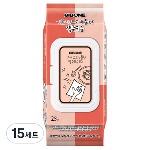 기본에 크고 두툼한 행주티슈 캡형, 25개입, 15세트