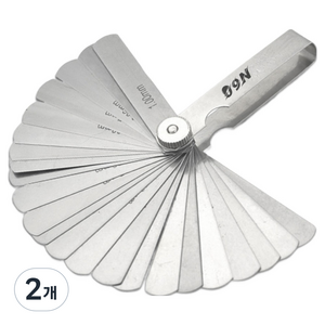 공구엔 틈새 25날 필러 게이지 리프형 100mm 100A-25, 2개