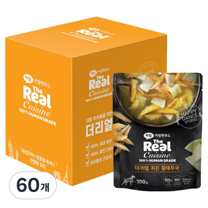 하림펫푸드 강아지 더리얼 퀴진 황태무국 습식사료, 60개, 100g, 황태
