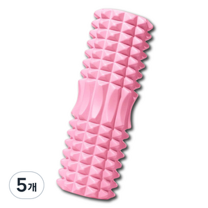 던핏 돌기 지압 마사지 폼롤러, 핑크, 5개