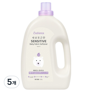 베비언스 유아용 센서티브 베이비 시그니처 섬유유연제 본품, 1.5L, 5개