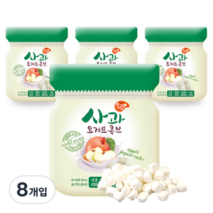 짱죽 요거트큐브 간식, 사과, 8개, 16g